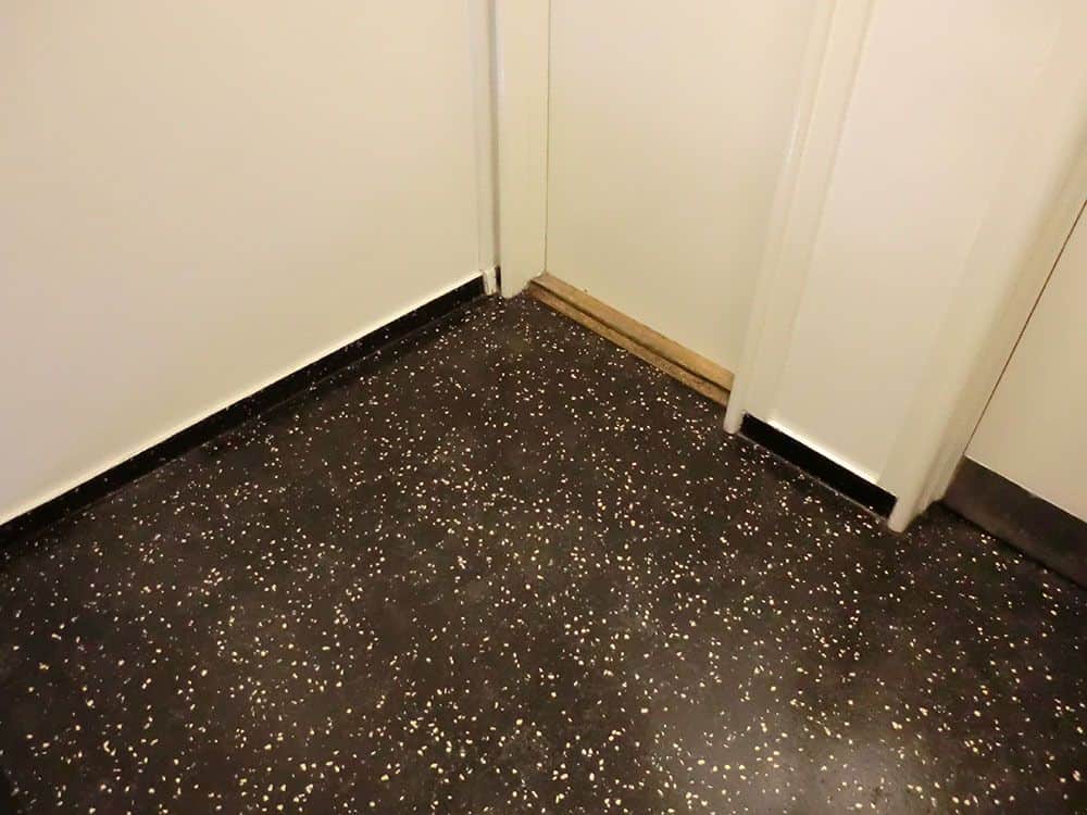 Terrazzogulv efter rengøring