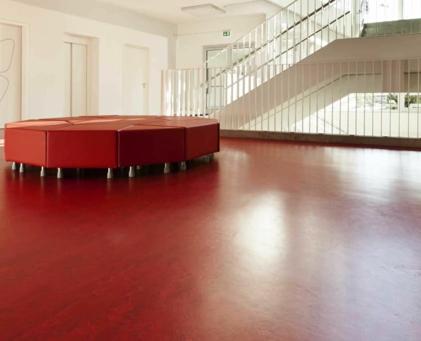 Rødt gulv
